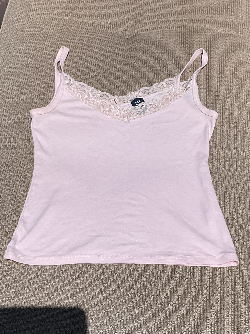 GAP Light Pink Lace-Trim Camisole